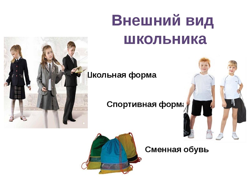 Изображения школьная формы для учащихся 1-4 классов.